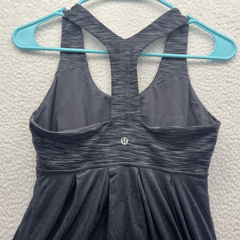 Lululemon TankTop Womens 6 Gray Power Yback Sleeveless Gym Yoga Active Workout - Picture 8 of 11
